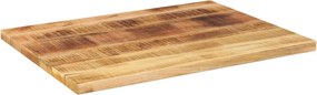 371343 vidaXL Плот за маса 80x70x2,5 см правоъгълен масивно дърво грубо манго