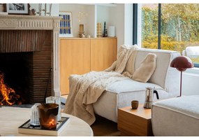 Одеяло от микроплюш в цвят слонова кост 130x170 cm Aspen – Tiseco Home Studio