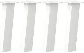 4012497 vidaXL Крака за масичка за кафе, 4 бр., бели, 30 см, стомана