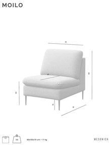 Фотьойл от черно букле Moilo - MESONICA