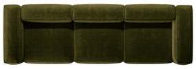 Зелен диван от рипсено кадифе 364 cm Bergano – Cosmopolitan Design
