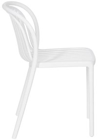 Бял пластмасов трапезен стол Alia – Ixia