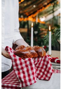 Ленена кърпа за съдове 45x65 cm Red Gingham – Linen Tales