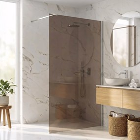 Параван за душ Rea Flexi Brown / Chrome 120