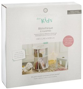 Детски въртящ шкаф за книги atmosphera, MDF - Сив