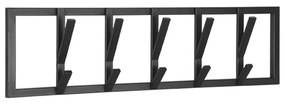 Черна метална стенна закачалка Frame - LABEL51