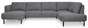 Тъмносив ъглов диван (десен ъгъл/"U" форма) Hero – Scandic