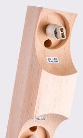 Бяло/естественo осветително тяло за таван със стъклен абажур ø 12 cm Solum – Sollux