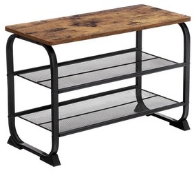 Обувница DAVOR кафява/черна