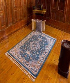 Килим за антре (80 x 150) 80030B - Петролово синьо