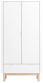 Бял детски гардероб 100x52 cm Miloo - Pinio