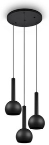 Черно висящо осветително тяло ø 52 cm Ciliana – CINQUE