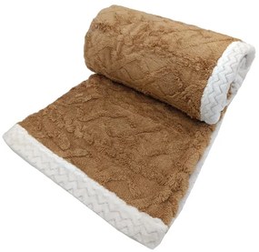 Кафяво одеяло от шерпа 150x200 cm Island – My House
