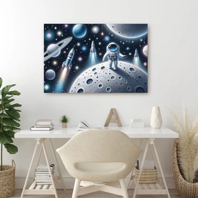 Картина на платно – Детски астронавт на Луната