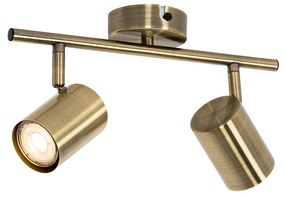 Модерен прожектор бронз наклоняем 2-светлина - Jeana