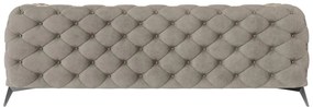 Сиво-бежов кадифен диван 225 cm Chelsea – Ropez