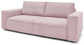 Светлорозов диван от велур 245 cm Nihad - Bobochic Paris