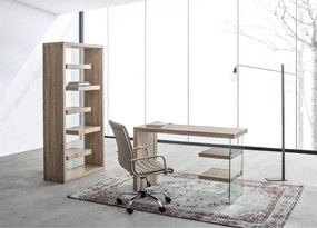 Кафяво-сив офис стол от имитация на кожа Perth – Yes Everyday