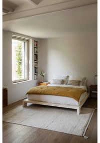 Кремав ръчно изработен памучен килим подходящ за пране 170x240 cm Bloom Natural – Lorena Canals