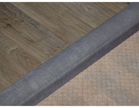 Тъмно сиво тапицирано двойно легло с място за съхранение с решетка 160x200 cm Jade - Bobochic Paris