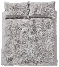 Светлосиво микро плюшено спално бельо , 200 x 200 cm Cuddly - Catherine Lansfield
