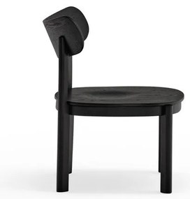 Черен трапезен стол в декор от пепел Nara - Teulat