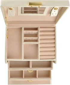 Кутия за бижута, органайзер с огледало и чекмеджета