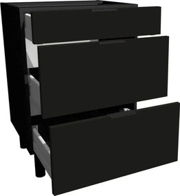 Подов шкаф Italia DS9/3-Black
