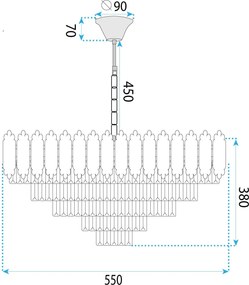 Пендел Cristal G049-CP 60CM