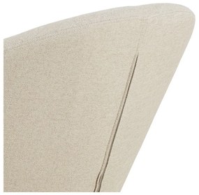 Бежово въртящо се шенилово кресло Center – Actona