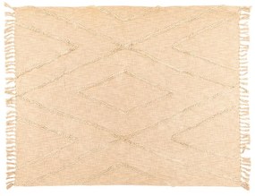 Бежова памучна покривка за двойно легло 250x260 cm Sahara - Tiseco Home Studio