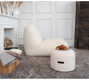 Кафяв пуф от букле Mini – SLOWDOWN