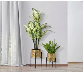 Комплект от 2 стойки за саксии в златисто, височина 38 cm Glissy - Mauro Ferretti