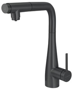 Deante BRE_N75M - Кран за мивка с издърпваща се пръскачка ERIDAN черен