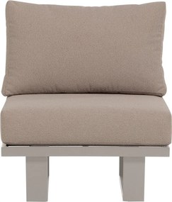 Сиво-бежов градински стол метален/подплатен Bear – WOOOD