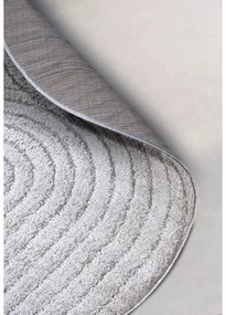 Светлосив кръгъл килим ø 160 cm Panglao New York Light Grey – Elle Decoration