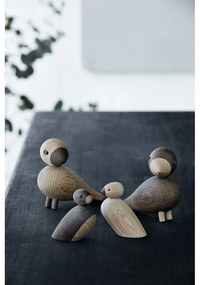 Комплект от 2 статуетки от масивна дъбова дървесина Pair of Sparrows - Kay Bojesen Denmark