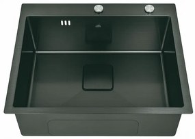 Кухненска мивка ICK 5032B, Inter Ceramic, алпака, едно корито, 50х42см