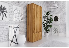 Дъбов гардероб 90x206 cm Vento 2 - The Beds