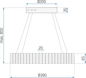Кристална лампа LED APP1040-CP