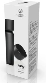 Черна термочаша от неръждаема стомана 400 ml Singles – Zone