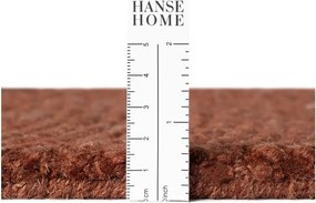 Ръчно изработен вълнен кръгъл килим в тухлен цвят ø 120 cm Calmio – Hanse Home