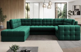 Ъглов диван Bale U-Зелен-Ляв