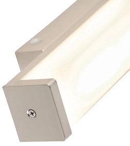Стена лампа за баня стомана 32 см с LED IP44 - Cascada