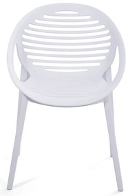 Градински комплект за хранене за 6 души с бял стол Joanna и маса Strong, 210 x 100 cm - Bonami Selection