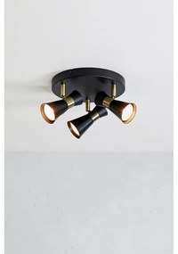 Черна лампа за таван с метален абажур Folie - Markslöjd