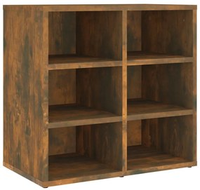 820508 vidaXL Шкаф за обувки, Опушен дъб, 52,5x30x50 см