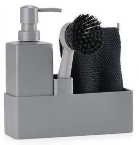 Сива керамична стойка за перилни препарати Singles – Zone