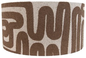 Текстилен абажур кафяв с бежово 50/50/25