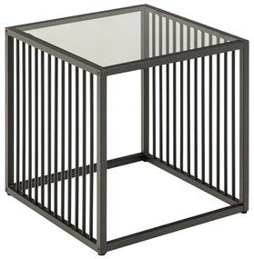 Маса за съхранение със стъклен плот 40x40 cm Strington - Actona